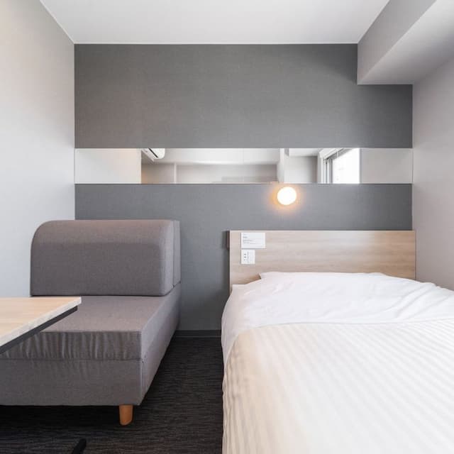 天然溫泉 源氏翼之湯 美田園 仙台機場超級飯店|美田園站步行6分/方便至仙台機場-帶沙發床雙人房【不挑房】-1