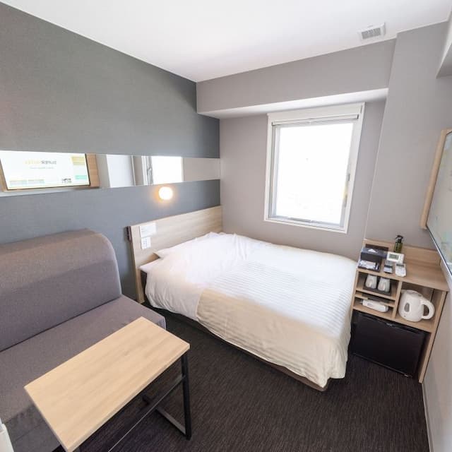 天然溫泉 源氏翼之湯 美田園 仙台機場超級飯店|美田園站步行6分/方便至仙台機場-帶沙發床雙人房【不挑房】-2