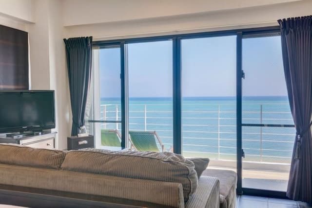 海を見ながらまったり