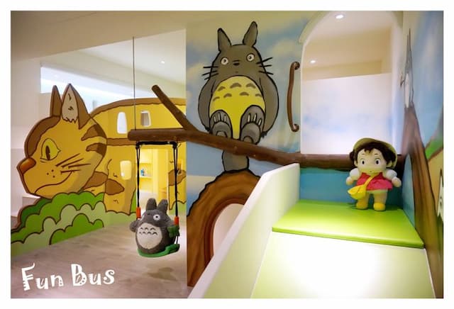 高雄FunBus溜滑梯親子民宿-童真龍貓房-3