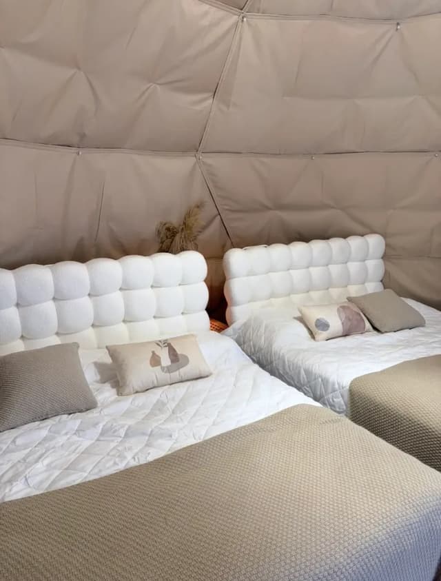 Leshan樂山環茶|懶人露營附冷氣、星空電影、營火派對-全新4-6人星空帳篷+渡假小屋-2