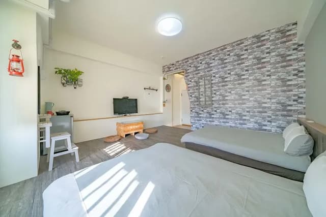 西港外婆家民宿|可選購溜滑梯房-紅磚倉庫|四人套房-3