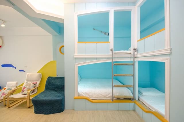 西港外婆家民宿|可選購溜滑梯房-航海家|六人套房-7