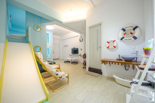 西港外婆家民宿|可選購溜滑梯房-航海家|六人套房-4