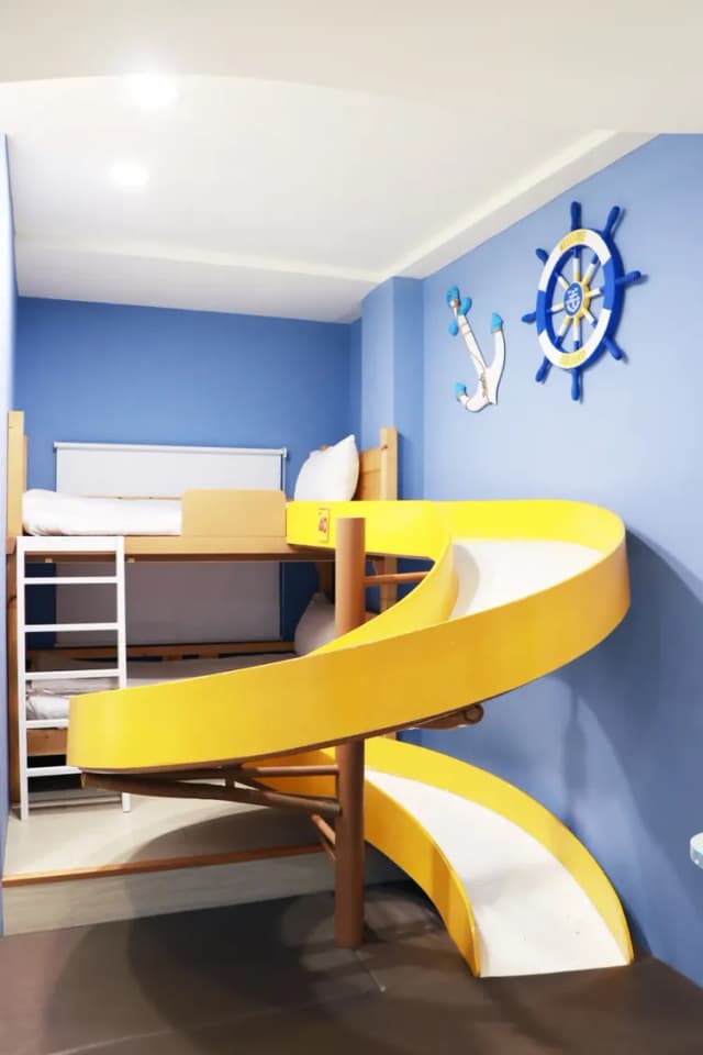 台南良辰暖居|鄰近神農街、設有溜滑梯房-家庭房-B02-4