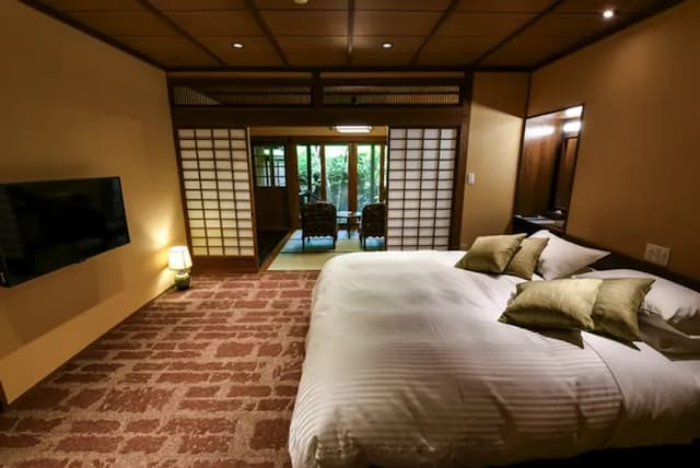 Kurokawa Onsen Mountain Inn Yamamizuki-1 Bed with 4.5 Tatami room-1