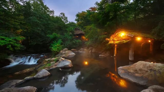 Kurokawa Onsen Mountain Inn Yamamizuki-1 Bed with 4.5 Tatami room-8