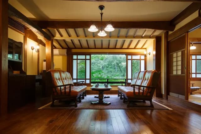 Kurokawa Onsen Mountain Inn Yamamizuki-Japanese-style 10 tatami 2 rooms, living 14 tatami-2