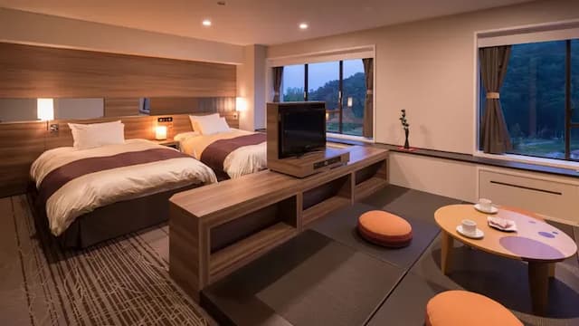 HANAMAKI ONSEN HOTEL KOYOKAN-Japanese Western Style Room of Ryukyu Tatami-1