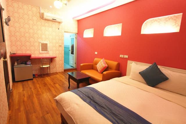 興吉旅店 | 室內公共空間自行車停放-標準二人房-1