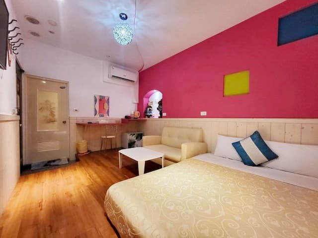 興吉旅店 | 室內公共空間自行車停放-標準二人房-8