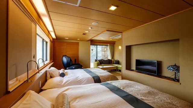 ~ Ocher ~ Premium Japanese-Western style room with open-air bath