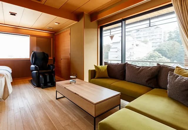 ~ Ocher ~ Premium Japanese-Western style room with open-air bath