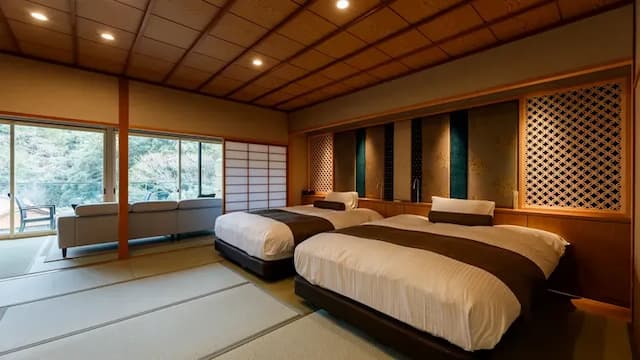 Japanese jr suite with cypress open-air bath