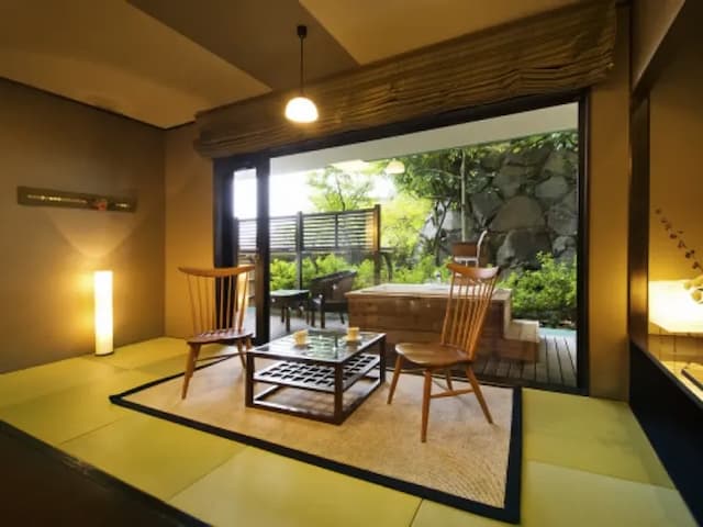 夕凪之湯 花樹海飯店|昭和町站開車5分/高松城址開車15分/高松站免費接送-設計師和洋室房【不挑房】-2