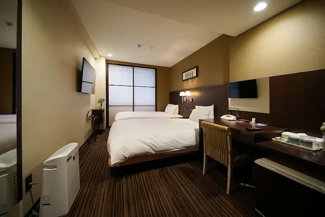 Hotel Riverge Akebono-Main Building Budget Twin Room Non-Smoking-3
