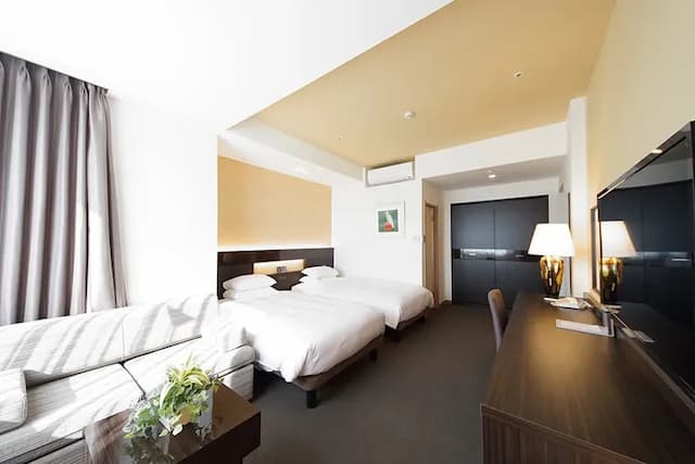 Hotel Riverge Akebono-East Wing Riverge Corner Twin Room Non-Smoking-3