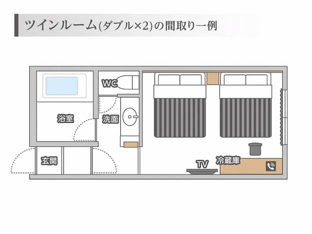 福井cooju飯店|恐龍主題家庭房/福井恐龍博物館開車35分/丸岡城開車10分-家庭雙床房【不挑房】-6