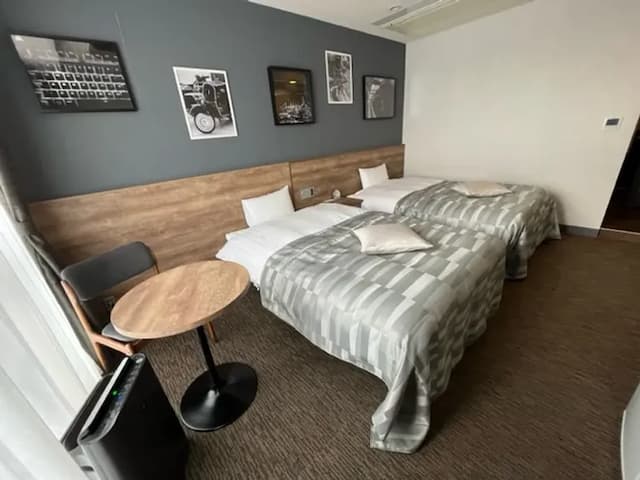 福井cooju飯店|恐龍主題家庭房/福井恐龍博物館開車35分/丸岡城開車10分-經濟雙床房【不挑房】-1