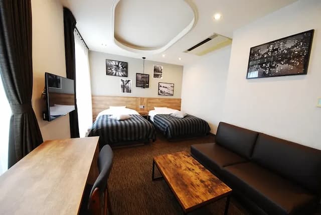 福井cooju飯店|恐龍主題家庭房/福井恐龍博物館開車35分/丸岡城開車10分-雙床房【不挑房】-7