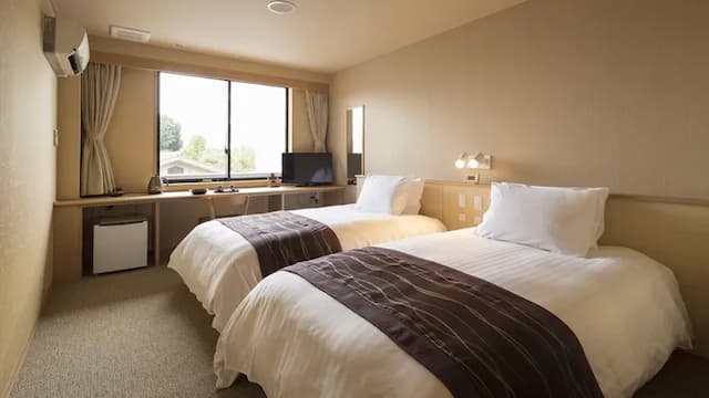 雄琴溫泉 琵琶湖綠水亭飯店|雄琴溫泉車站接駁服務/大浴場/部分房型有附露天風呂-〈碧の章〉豪華雙床房|湖景、露天風呂【不挑房】-4