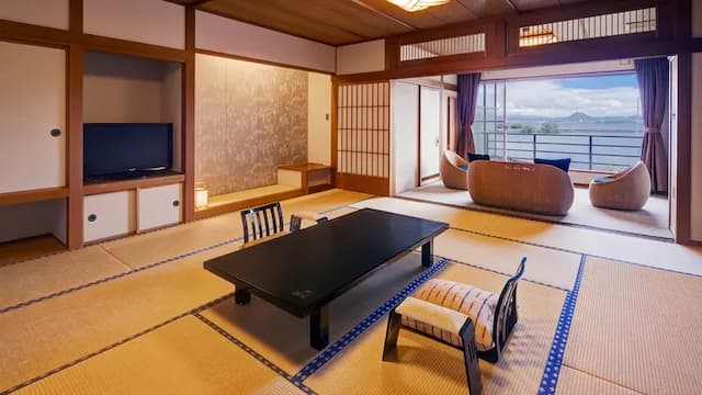 "Manba", a spacious room with an open-air bath