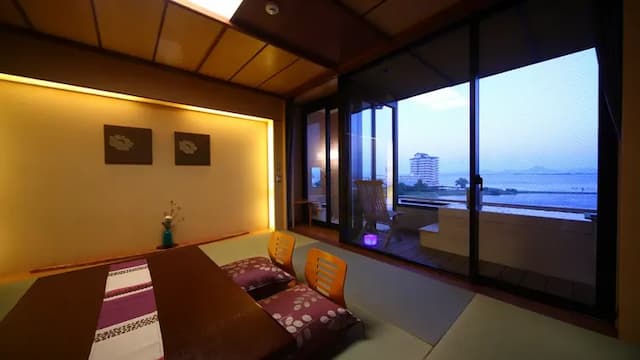 雄琴溫泉 琵琶湖綠水亭飯店|雄琴溫泉車站接駁服務/大浴場/部分房型有附露天風呂-〈風雅〉日式雙床房|湖景、露天風呂【不挑房】-5