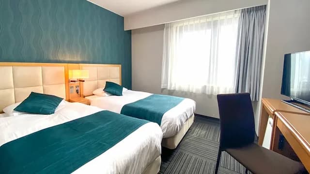 彥根燦路都大飯店|JR彥根車站徒步1分/彥根城開車9分/多賀大社搭車28分-雙床房【不挑房】-1