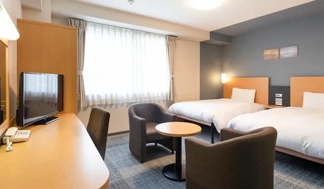 Comfort Hotel Hikone-Standard Twin Room 1 with Breakfast Non-Smoking-1