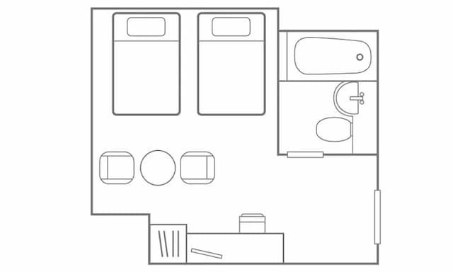 Comfort Hotel Hikone-Standard Twin Room 1 with Breakfast Non-Smoking-6
