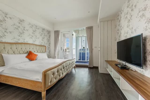 墾丁後灣 南法風情海景民宿|近海洋生物博物館-山景雙人房-2