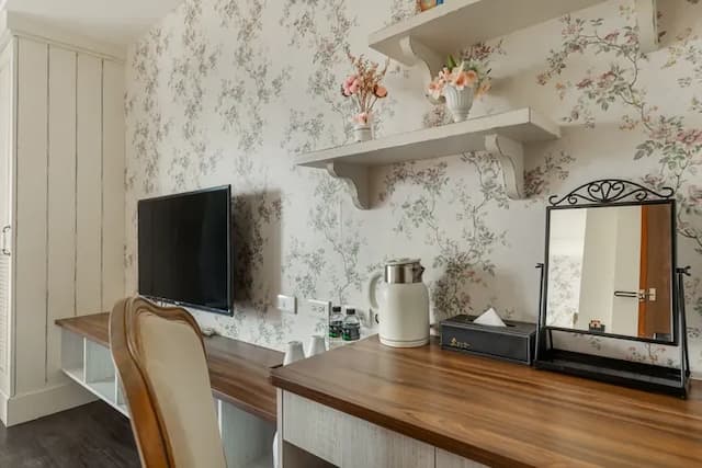 墾丁後灣 南法風情海景民宿|近海洋生物博物館-山景雙人房-7