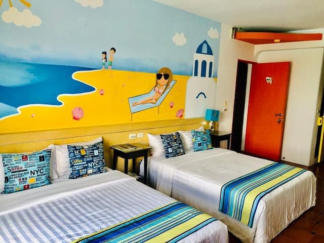 Hai Tan Lian Ching-Quadruple room with sea view-3