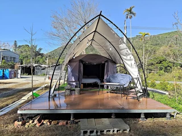 森星林驛站 | 地理位置絕佳、露營車內看星空-【懶人露營】帆船帳 I|12M*5M-8