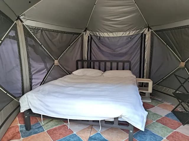 森星林驛站 | 地理位置絕佳、露營車內看星空-【懶人露營】帆船帳 I|12M*5M-3