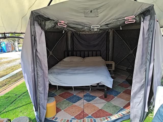 森星林驛站 | 地理位置絕佳、露營車內看星空-【懶人露營】帆船帳 I|12M*5M-4