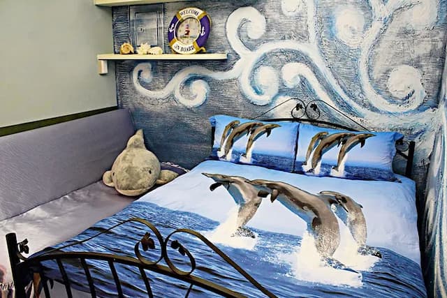 3D Sunflower Embossed B&B-Deluxe Relief Double Room-7