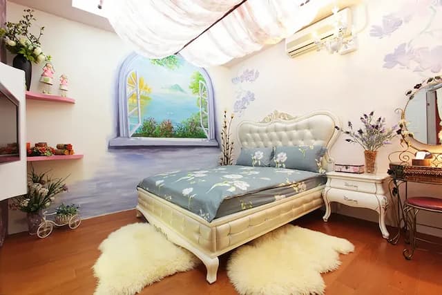 3D Sunflower Embossed B&B-Relief Double Room-1