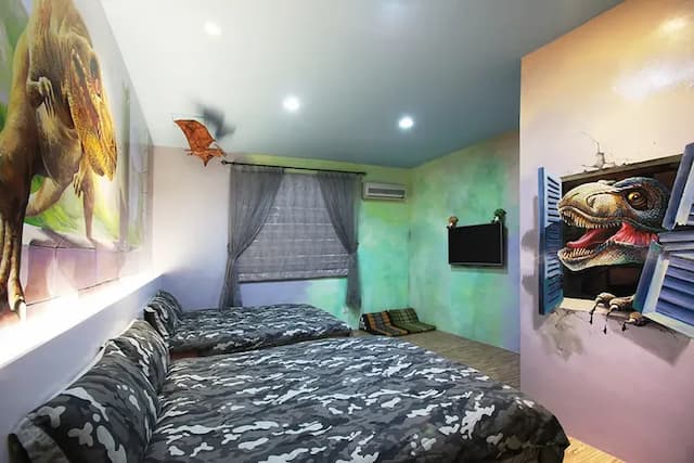 3D Sunflower Embossed B&B-Deluxe 3D/relief quadruple room-7