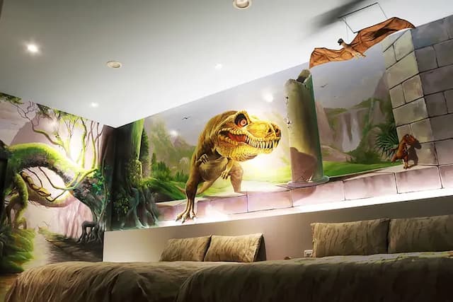 3D Sunflower Embossed B&B-Deluxe 3D/relief quadruple room-2