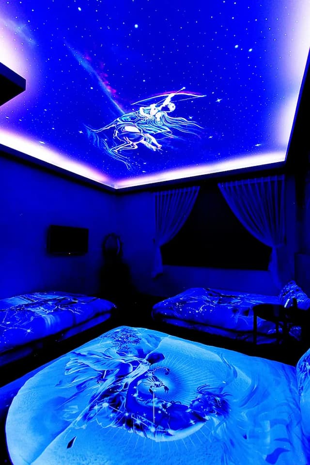 3D Sunflower Embossed B&B-Deluxe relief 3D/relief six-person room-14