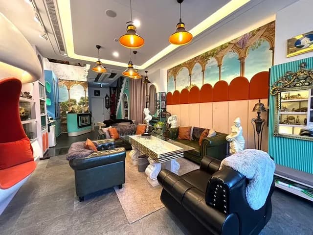 漁樂活台南安平包棟民宿|4-16人包棟|電梯採光豪宅|設有電動麻將、廚房、浴缸|豪宅體驗|軟水系統|精油沐浴備品|鄰近漁光島-威尼斯民宿(三館:世平五街69號)-1