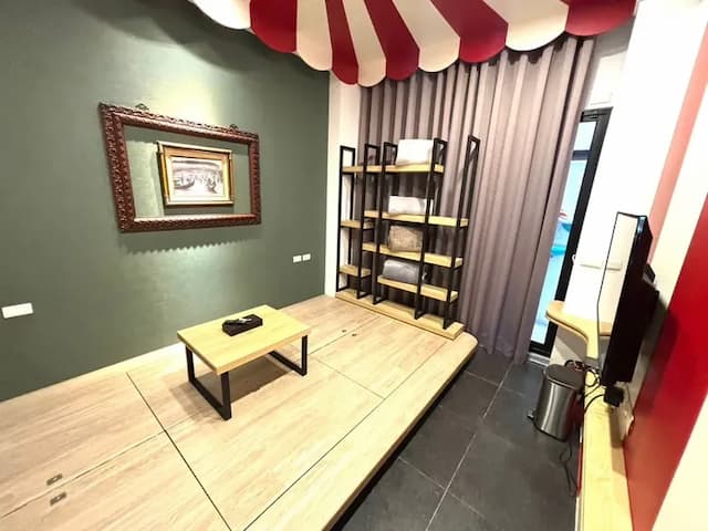 漁樂活台南安平包棟民宿|4-16人包棟|電梯採光豪宅|設有電動麻將、廚房、浴缸|豪宅體驗|軟水系統|精油沐浴備品|鄰近漁光島-威尼斯民宿(三館:世平五街69號)-3