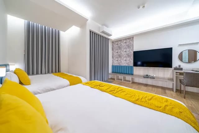 W立方(達布旅)|16人台南包棟 | BBQ烤肉&麻將 | 室外大空間 | 神農街x海安路-102四人房-5