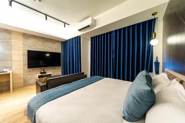 W立方(達布旅)|16人台南包棟 | BBQ烤肉&麻將 | 室外大空間 | 神農街x海安路-201豪華雙人房-3