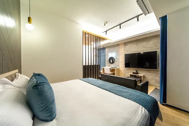 W立方(達布旅)|16人台南包棟 | BBQ烤肉&麻將 | 室外大空間 | 神農街x海安路-201豪華雙人房-4