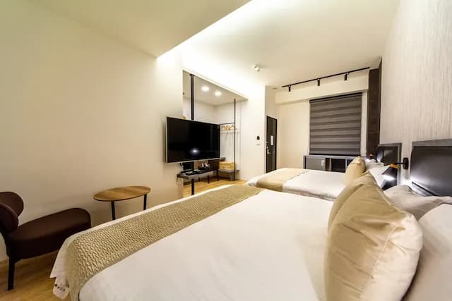 W立方(達布旅)|16人台南包棟 | BBQ烤肉&麻將 | 室外大空間 | 神農街x海安路-202四人房-4