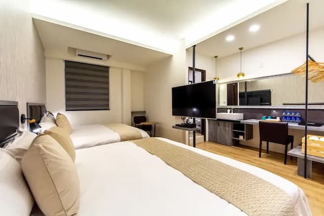 W立方(達布旅)|16人台南包棟 | BBQ烤肉&麻將 | 室外大空間 | 神農街x海安路-202四人房-2