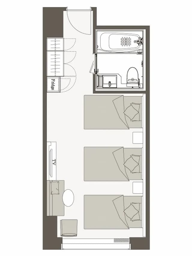 三井花園飯店 豐洲普米爾|大眾浴場/豐洲站步行2分/方便至豐洲市場&千客萬來-三人房|可帶不佔床兒童(0-5歲) 3位【不挑房】-5