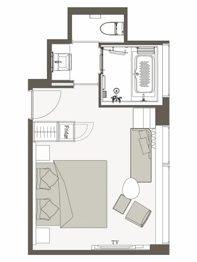 三井花園飯店 豐洲普米爾|大眾浴場/豐洲站步行2分/方便至豐洲市場&千客萬來-高級特大雙人床房-附景觀浴缸|可帶不佔床兒童(0-5歲) 1位【不挑房】-6